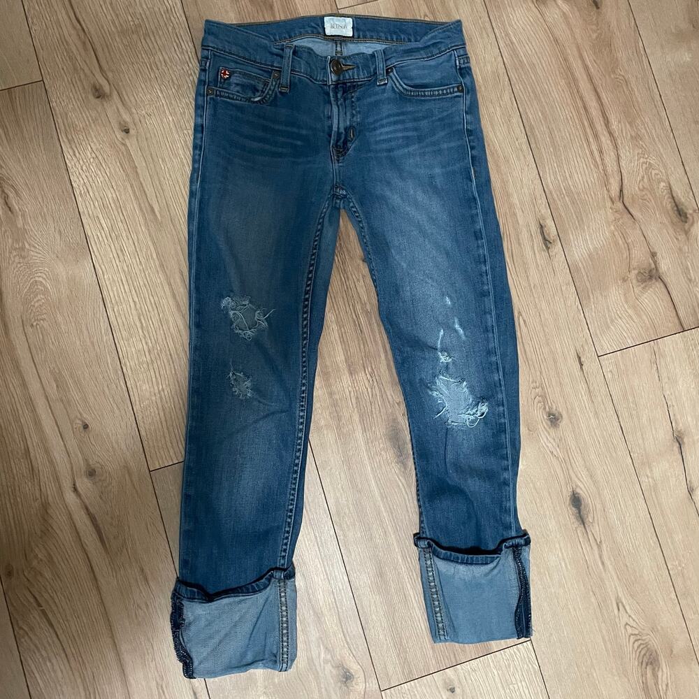 Hudson Jeans Women 25 Muse Crop Skinny 5 Cuff